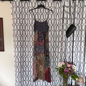 Boho Floral Maxi Dress - Multicolor